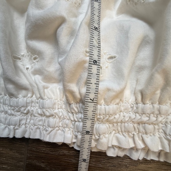 Gap Girls Cotton Puff Sleeve Top, Set of 2, Size Small, Linen, Eyelet, Summer - Picture 16 of 16